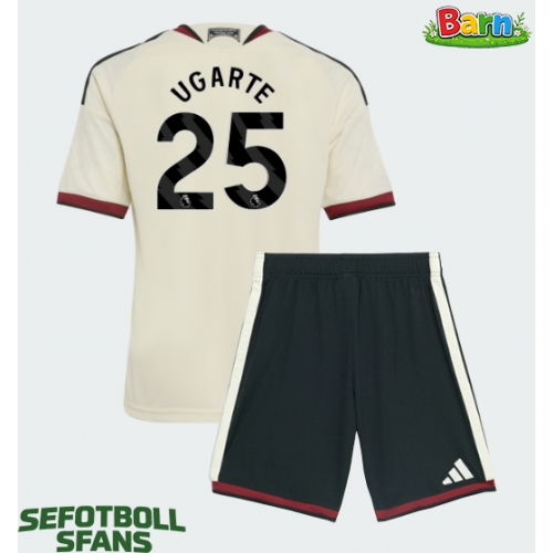 Manchester United Manuel Ugarte #25 Tredjeställ Barn 2026-27 Kortärmad (+ Korta byxor)